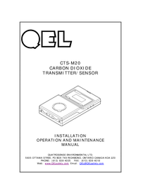 Thumbnail of document Manual - CTS-M20 Series Carbon Dioxide Transmitter/Sensors